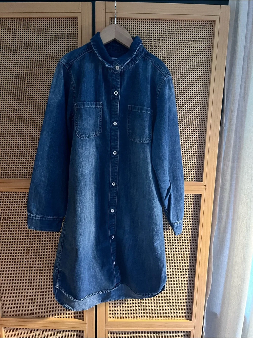 Girls L Old Navy Denim Shirt Dress